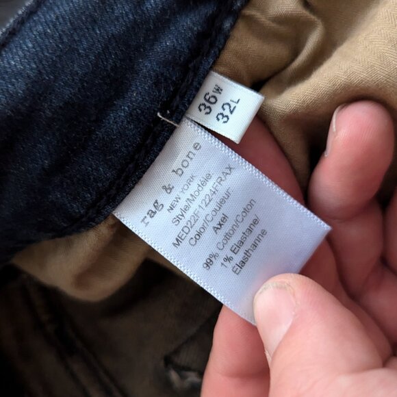 RAG & BONE - Dark slim jeans - Sz 36 - Picture 7 of 8